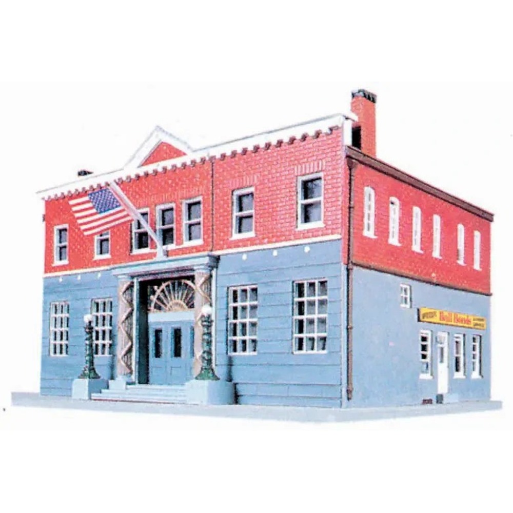 HO 1:87 Scale Walthers‎ Life-Like Kit #433-1382 Police Station SEALED